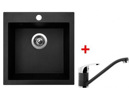 Akční set Sinks dřez VIVA 455 + baterie PRONTO Granblack