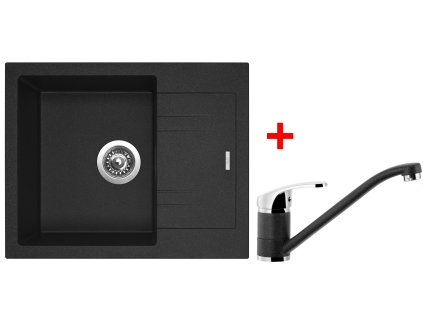Akční set Sinks dřez LINEA 600 N + baterie PRONTO Granblack