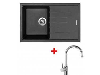 Akční set Sinks BEST 780 Granblack + baterie VITALIA Chrom  + Sinks čistící pasta