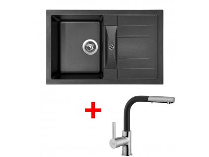 Akční set Sinks CRYSTAL 780 Metalblack + baterie ENIGMA S GR  + Sinks čistící pasta