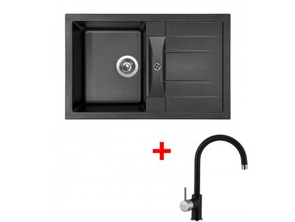 Akční set Sinks CRYSTAL 780 Metalblack + baterie VITALIA GR  + Sinks čistící pasta