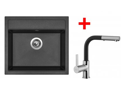 Akční set Sinks SOLO 560 Metalblack + baterie ENIGMA S GR  + Sinks čistící pasta