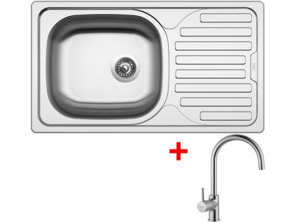 Akční set Sinks CLASSIC 760 5V matný + baterie VITALIA  + Sinks čistící pasta