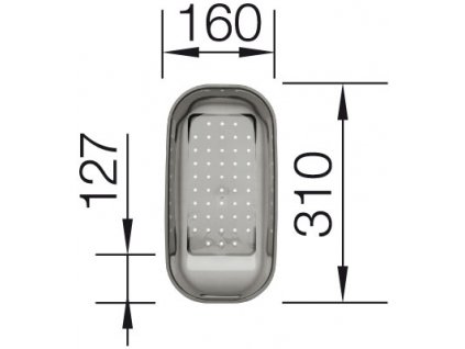 Miska transp.šedá NOVA,JOTA,MULTI,TIPO 310x160x127