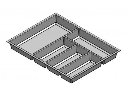 Příborník Classico Kristall softTouch 60 522 x 424 mm černý