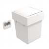 GOLLINUCCI Koš na dveře 5 l s otočným víkem, bílý 174x176x229