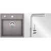 Kuchyňský set Blanco dřez Dalago 5 aluminium + baterie Mila
