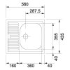 Kuchyňský nerezový dřez Franke ETN 611-56