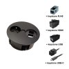 zasuvka bachmann twist office matny chrom 931.003