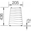 Odkapávací mřížka/rošt ELON XL 6 S 436x205