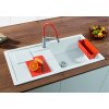 Granitový dřez Blanco SITY XL 6 S bílá přísl. orange