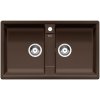 Granitový dvoudřez Blanco ZIA 9 kávová