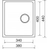 Nerezový dřez Sinks BLOCK 380 V nerez kartáčovaný