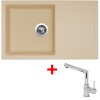 Set Sinks kuchyňský dřez LINEA 780 N Sahara + baterie MIX 350 P Chrom