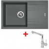 Set Sinks kuchyňský dřez LINEA 780 N Titanium + baterie MIX 350 P Chrom