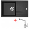 Set Sinks kuchyňský dřez LINEA 780 N Metalblack + baterie MIX 350 P Chrom
