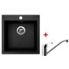 Akční set Sinks dřez VIVA 455 Granblack + baterie PRONTO Chrom + Sinks čistící pasta