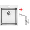 Akční set Sinks BLOCKER 450 V kartáčovaný + baterie MIX 350 P Chrom + Sinks čistící pasta
