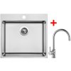 Akční set Sinks BLOCKER 550 V kartáčovaný + baterie VITALIA Chrom + Sinks čistící pasta