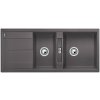Granitový dvoudřez Blanco METRA 8 S šedá skála