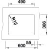 Keramický dřez Blanco SUBLINE 500 U IF basalt