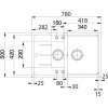 Granitový dřez Franke Basis BFG 651-78 Pískový melír  + Čistící pasta Franke Twister 125ml