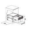 Odpadkový koš Blanco SELECT II 50/3 1x19 L 2x8 L
