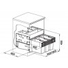 Odpadkový koš Blanco SELECT II 60/3 Orga 3x15 L