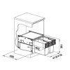 Odpadkový koš Blanco SELECT II 45/2 2x16 L