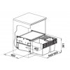 Odpadkový koš Blanco SELECT II XL 60/3 1x30 L 2x8 L