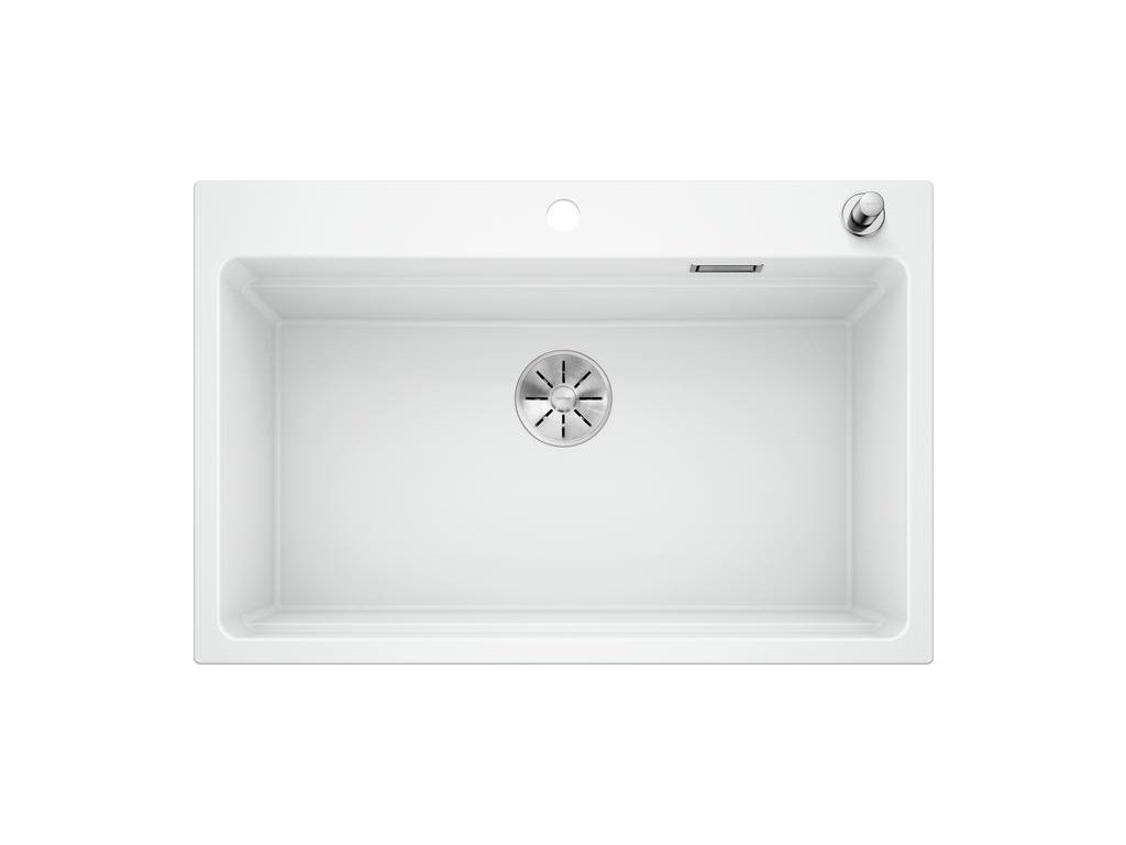 Granitový drez Blanco ETAGON 8 biela s excentrom a pojazdy  + Sinks čistiaca pasta