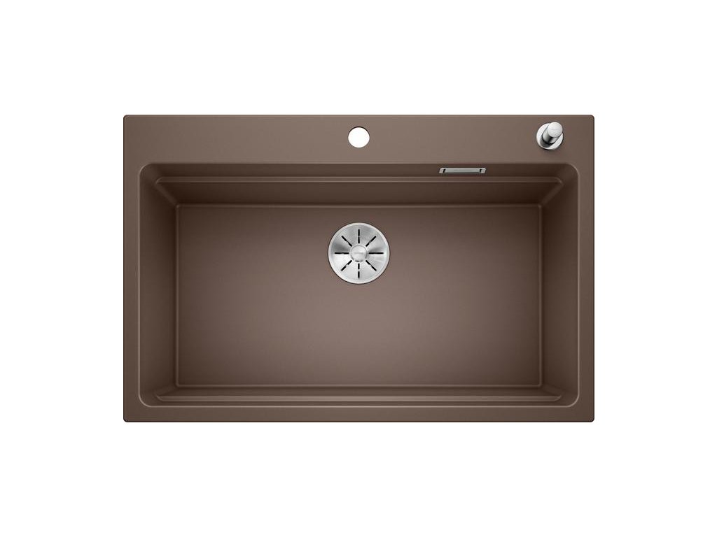 Granitový drez Blanco ETAGON 8 kávová s excentrom a pojazdy  + Sinks čistiaca pasta