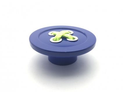 nabytkova knopka bottone knoflik modra