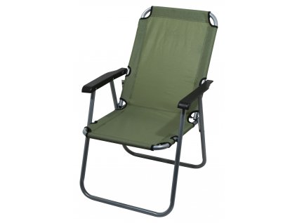 Židle kempingová skládací LYON tmavě zelená 13459