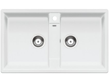 Granitový dvojdrez Blanco ZIA 9 biela  + Sinks čistiaca pasta