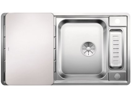 Nerezový drez Blanco AXIS III 5 S-IF nerez hodvábny lesk s excentrom  + Sinks čistiaca pasta