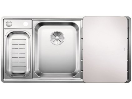 Nerezový drez Blanco AXIS III 6 S-IF nerez hodvábný lesk drez vľavo  + Sinks čistiaca pasta