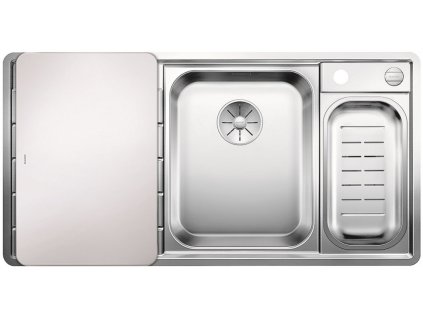 Nerezový drez Blanco AXIS III 6 S-IF nerez hodvábný lesk drez vpravo  + Sinks čistiaca pasta