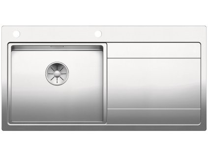 Nerezový drez Blanco DIVON II 5 S-IF nerez hodvábny lesk drez vľavo  + Sinks čistiaca pasta