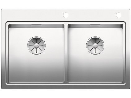 Nerezový drez Blanco DIVON II 8 IF nerez hodvábny lesk s excentrom  + Sinks čistiaca pasta