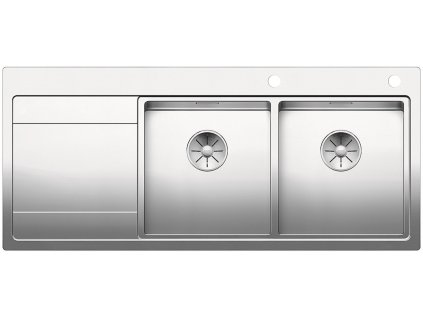 Nerezový drez Blanco DIVON II 8 S-IF nerez hodvábny lesk drez vpravo  + Sinks čistiaca pasta