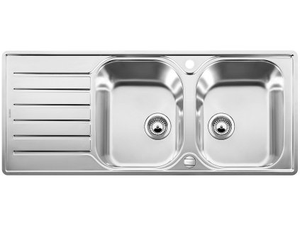 Nerezový drez Blanco LANTOS 8 S-IF Compact nerez kartáčovaný s excentrom  + Sinks čistiaca pasta