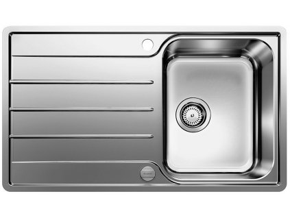 Nerezový drez Blanco LEMIS 45 S-IF nerez kartáčovaný s excentrom  + Sinks čistiaca pasta