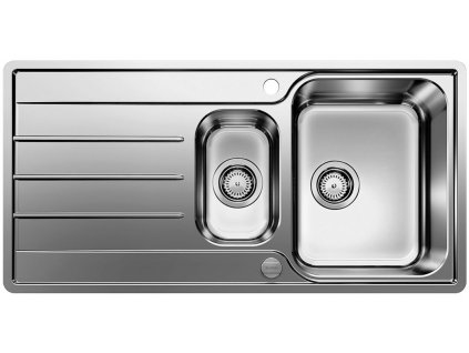 Nerezový drez Blanco LEMIS 6 S-IF nerez kartáčovaný s excentrom  + Sinks čistiaca pasta