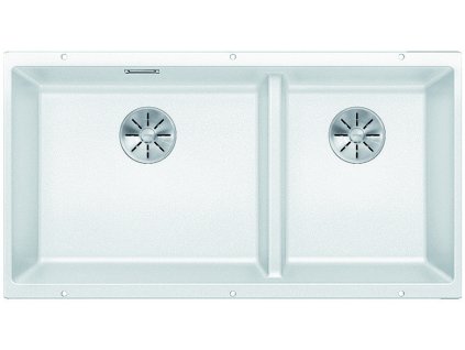 Granitový drez Blanco SUBLINE 480/320 U InFino biela drez vľavo  + Sinks čistiaca pasta