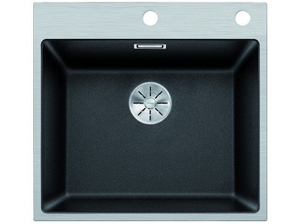 Granitový drez Blanco SUBLINE 500 IF/A SteelFrame InFino antracit s tiahlom  + Sinks čistiaca pasta