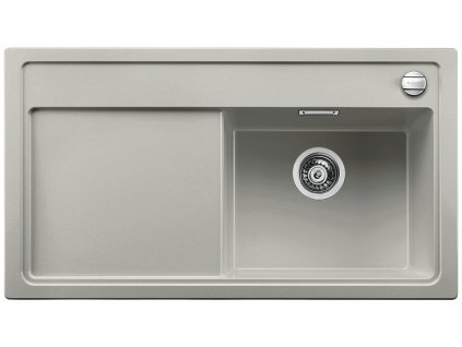 Granitový drez Blanco ZENAR 5 S perlovo šedá drez vpravo s excentrom doska na krájanie sklo  + Sinks čistiaca pasta
