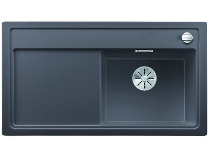 Granitový drez Blanco ZENAR 5 S F sivá skala s excentrom drez vpravo  + Sinks čistiaca pasta