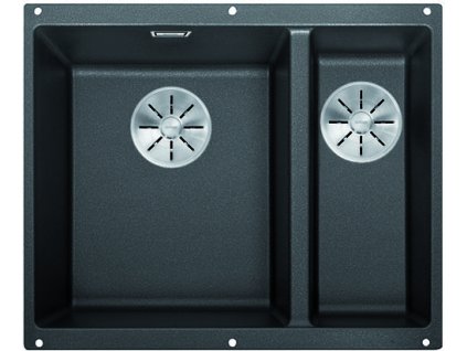 Granitový drez Blanco SUBLINE 340/160 U InFino čierna drez vľavo  + Sinks čistiaca pasta
