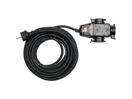 Prodlužovací kabel s gumovou izolací 10m -3zásuvky YT-8116